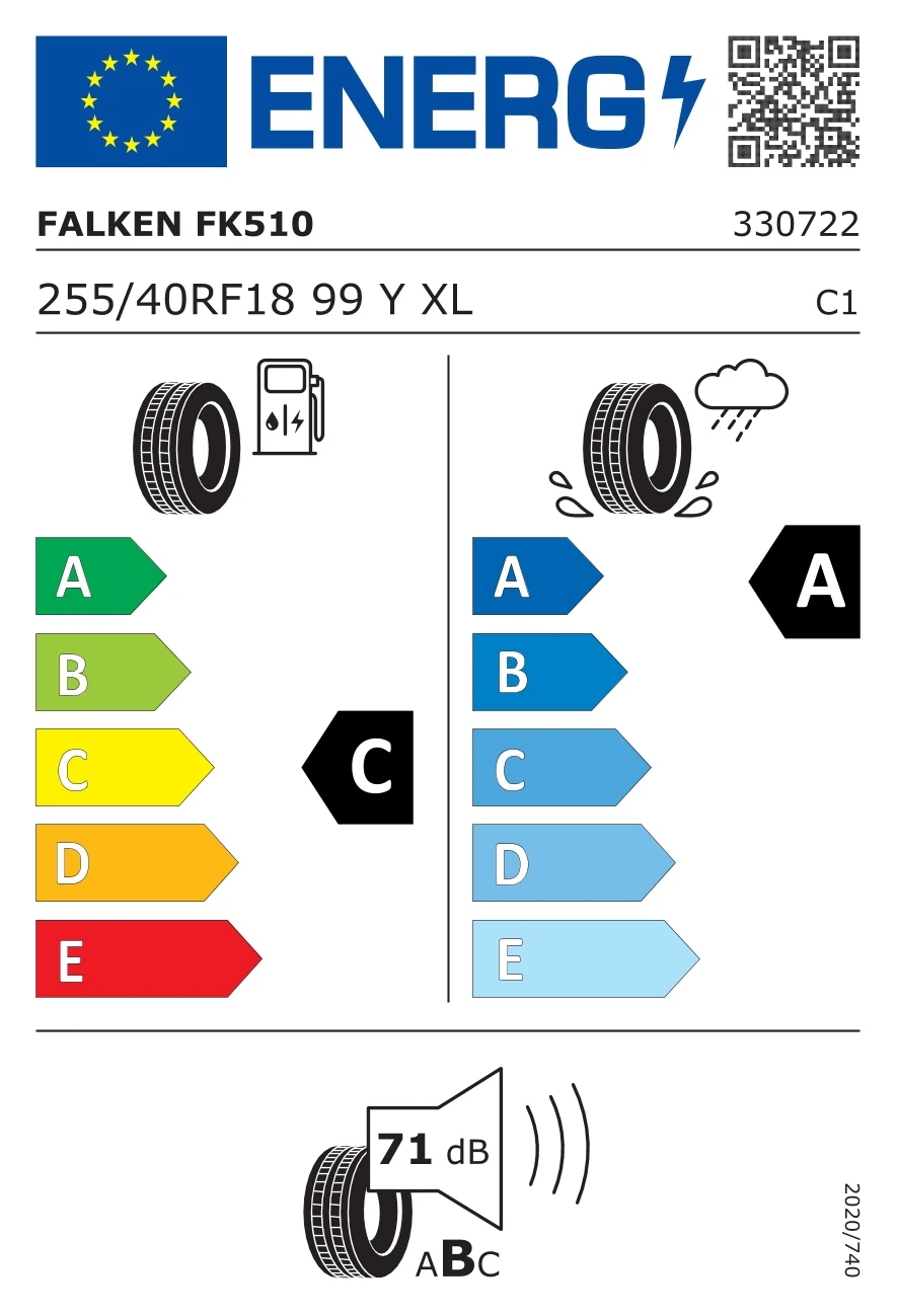 275/35R19 opona FALKEN AZENIS FK510 XL MFS RUNFLAT 100Y